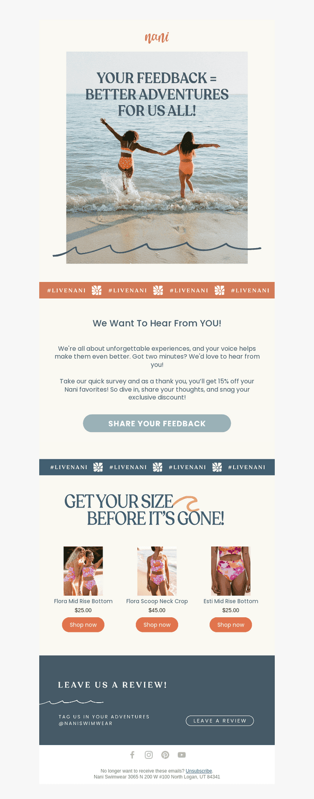 Nani Swimwear email from Tue, May 20, 2025