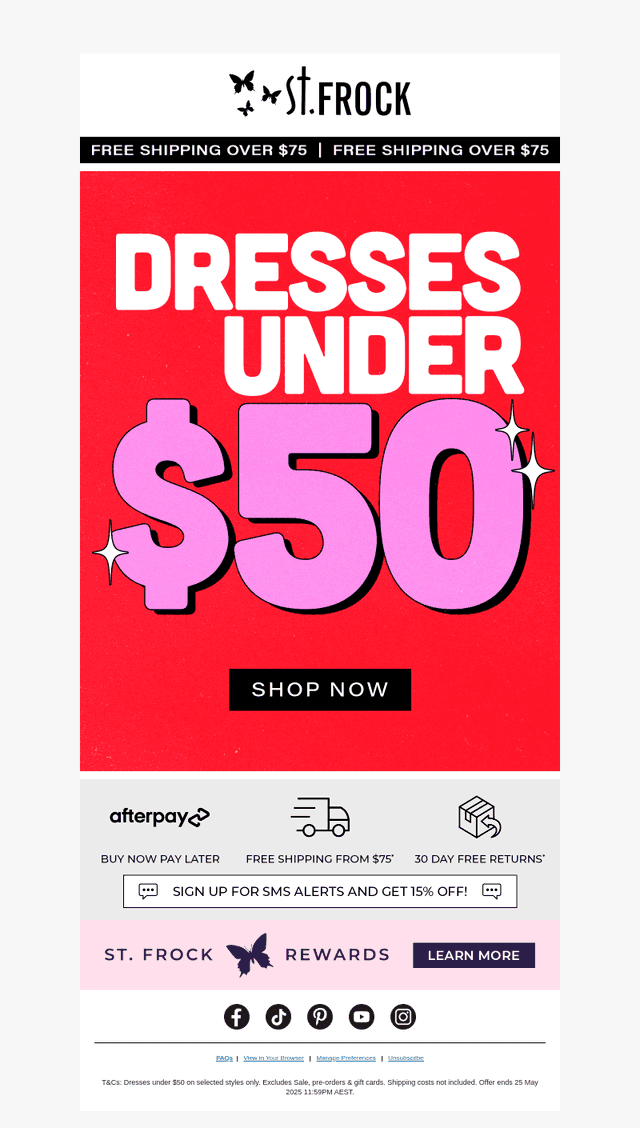 Dresses under $50 is BACK 👀