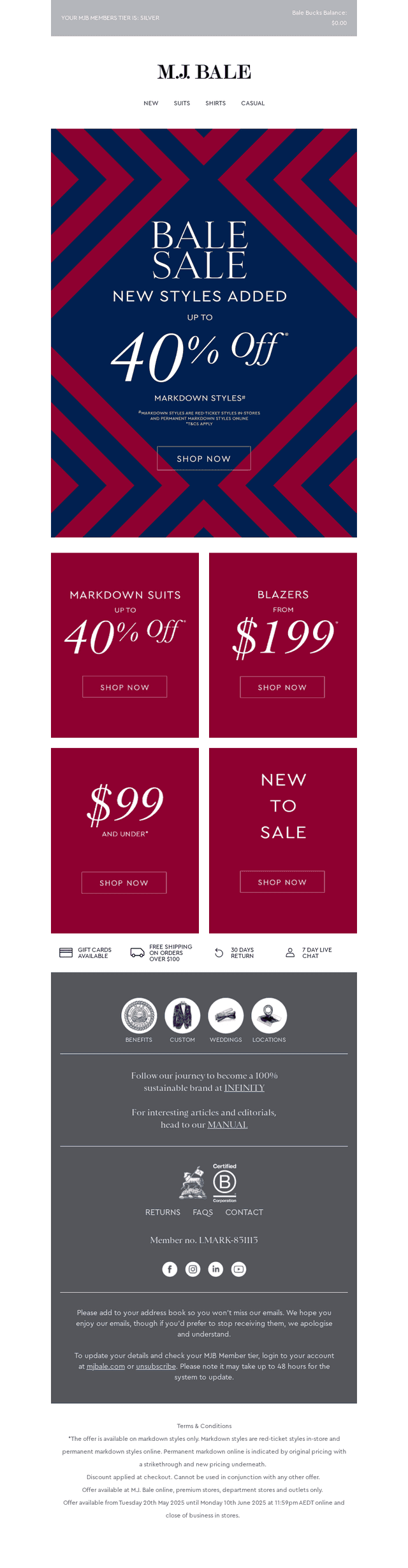 Bale Sale: New Styles Added