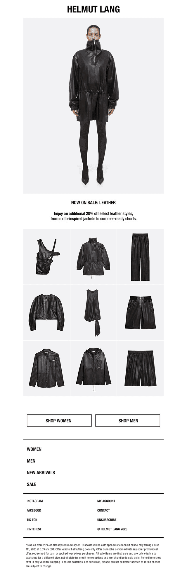 Now On Sale: Leather