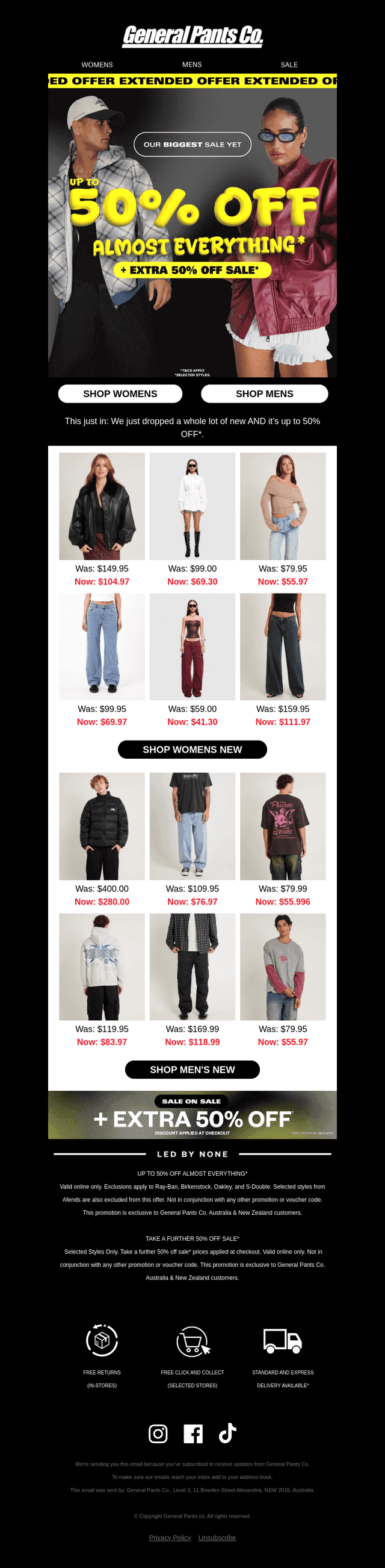 PSA: UP TO 50% OFF NEW*
