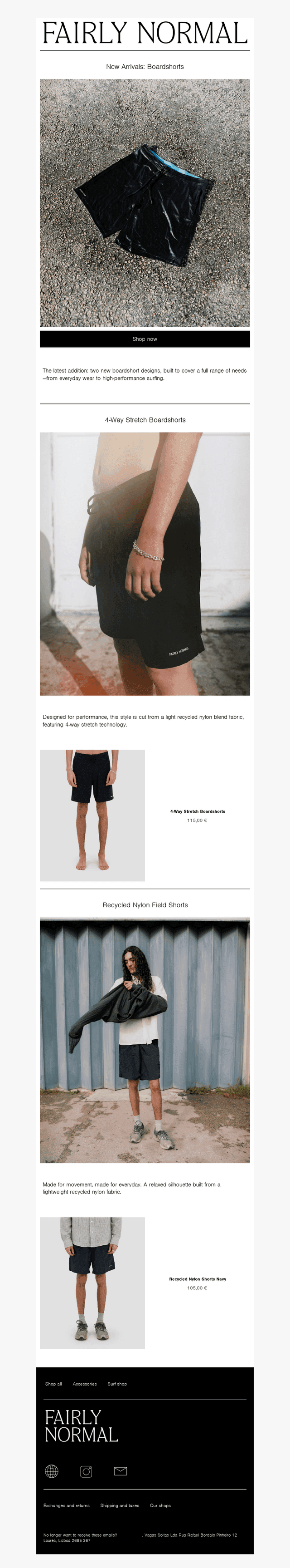 New arrivals: Boardshorts