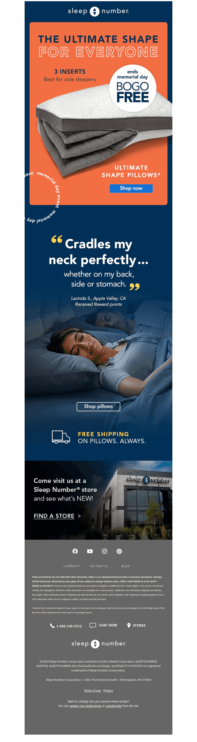 Buy One, Get One Free Ultimate Shape Pillows