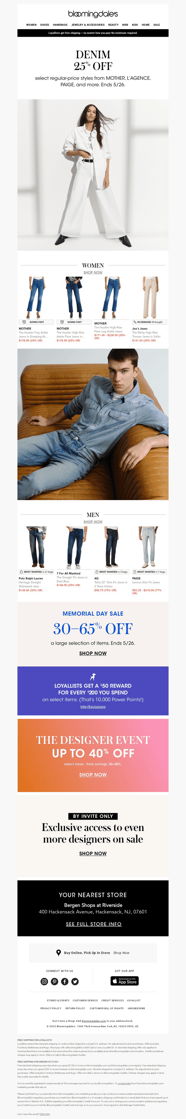 Denim: 25% off rag & bone, FRAME & more