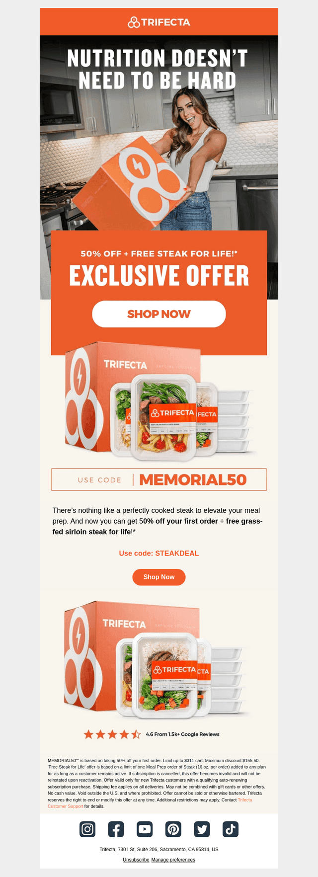 Enjoy tender, grass-fed steak for free! 🎁