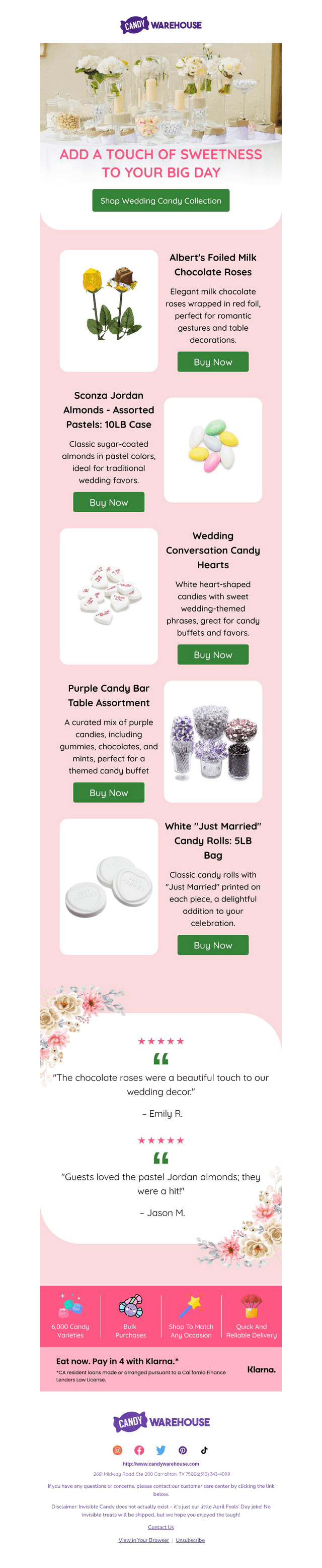 CandyWarehouse email from Thu, May 22, 2025