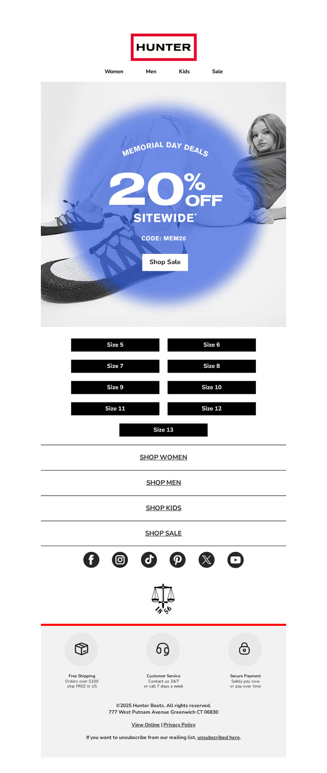 Memorial Day: 20% OFF Sitewide