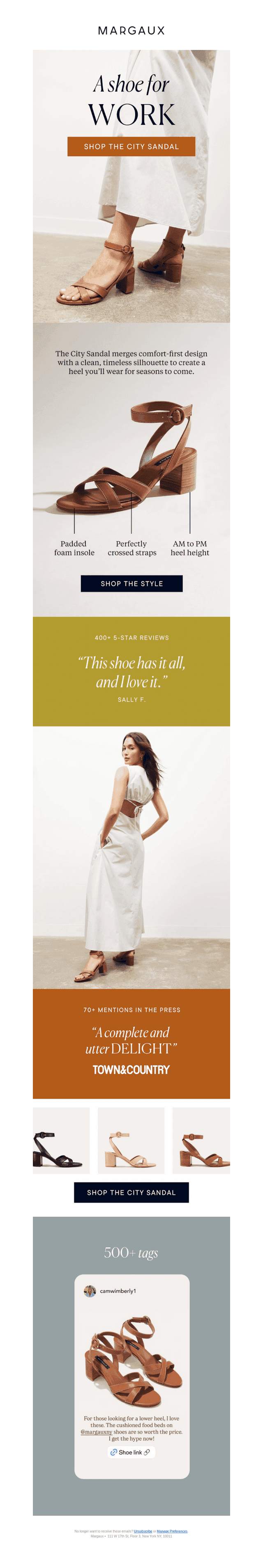 A heel for: weddings, weekend, work...