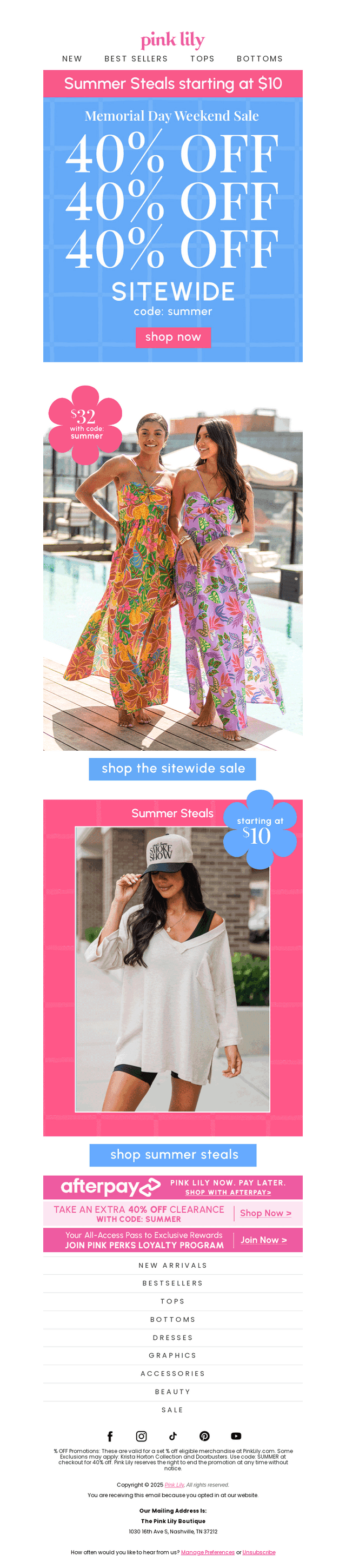40% off SITEWIDE happening now!