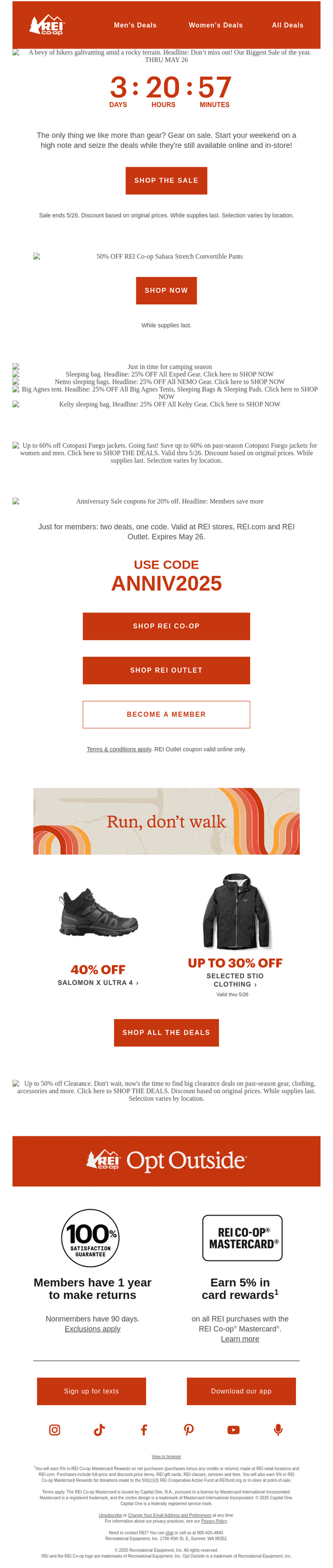 REI email from Fri, May 23, 2025