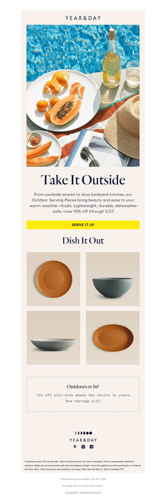 Made to serve, all summer long