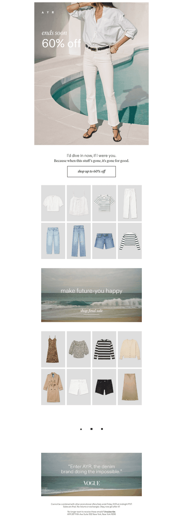LAST CHANCE AT 60% OFF