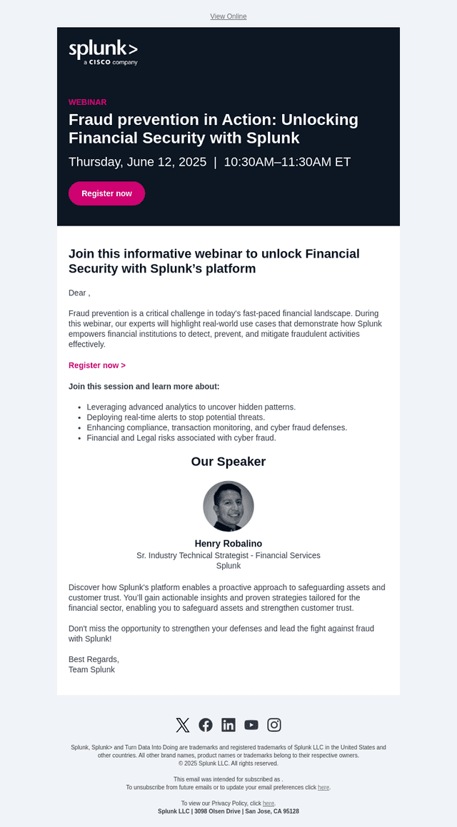 Webinar: Fraud prevention in Action: Unlocking Financial Security with Splunk