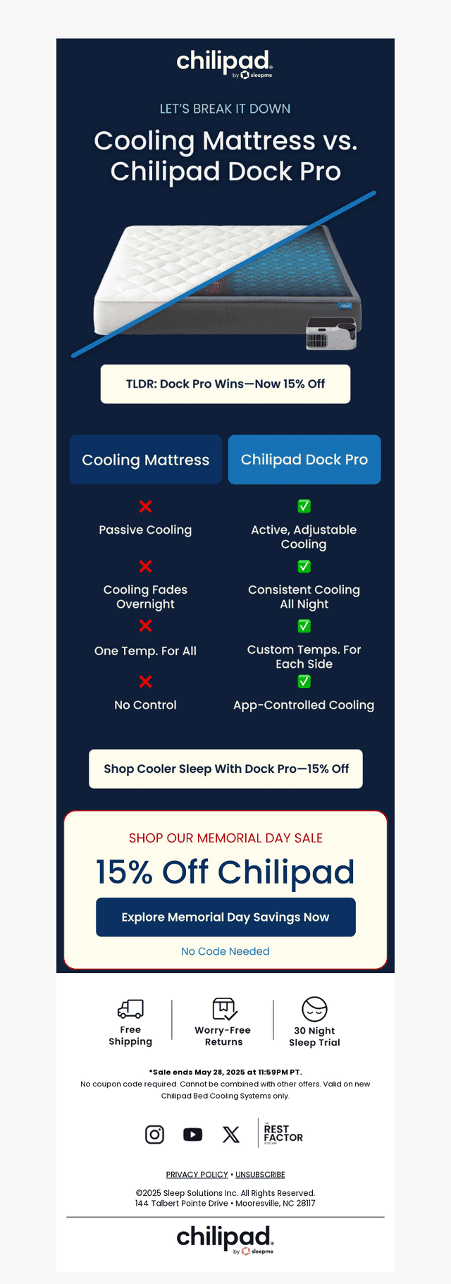 Cooling Mattress vs. Dock Pro: Which Is Better?
