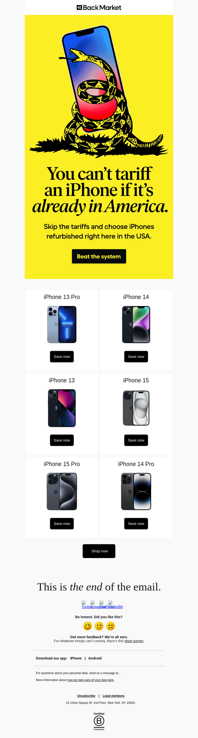 Tariff-free iPhones, !