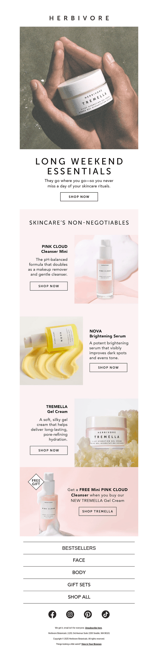 Long weekend skincare 🌴