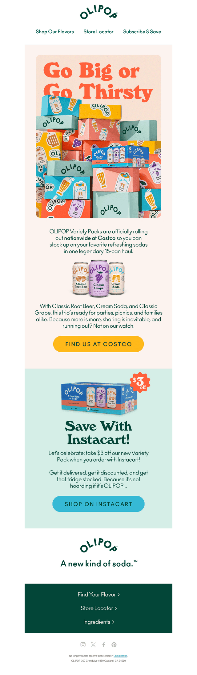 🚨OLIPOP Now at Costco! 🚨