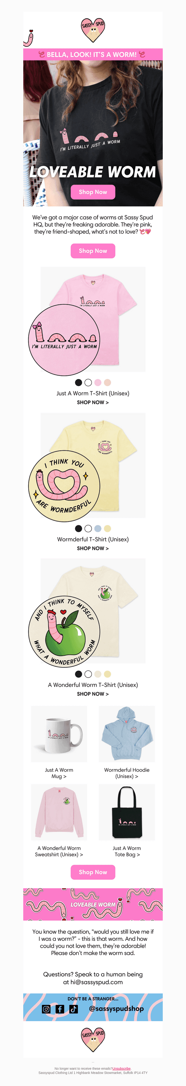 Loveable Worm 🪱💖 3 NEW designs 💖