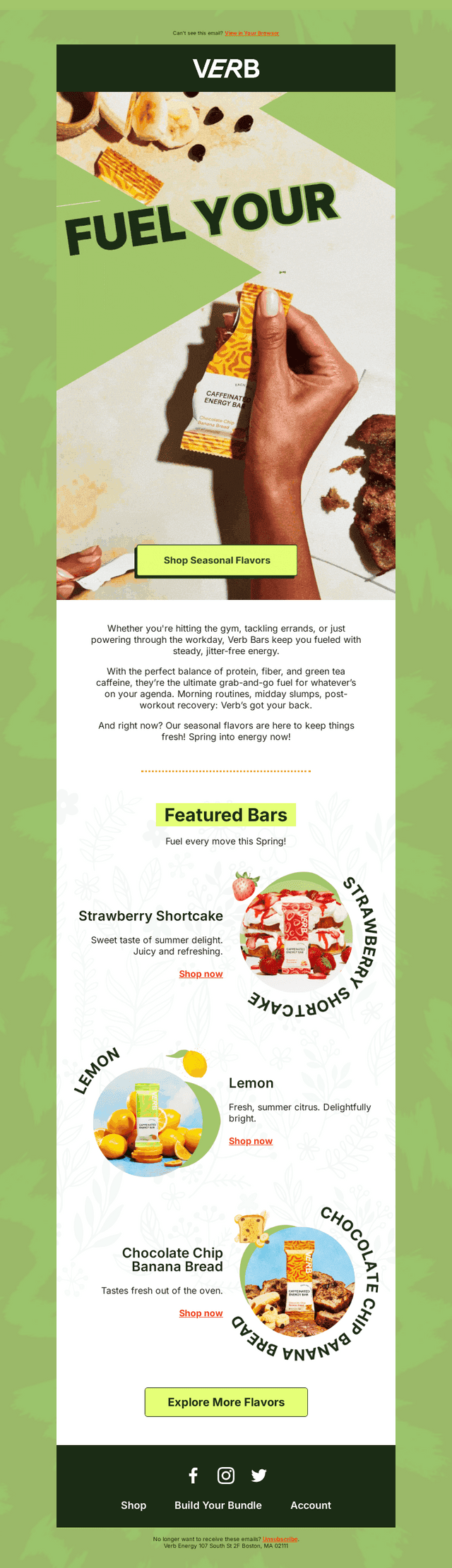 Verb Energy email from Fri, May 23, 2025