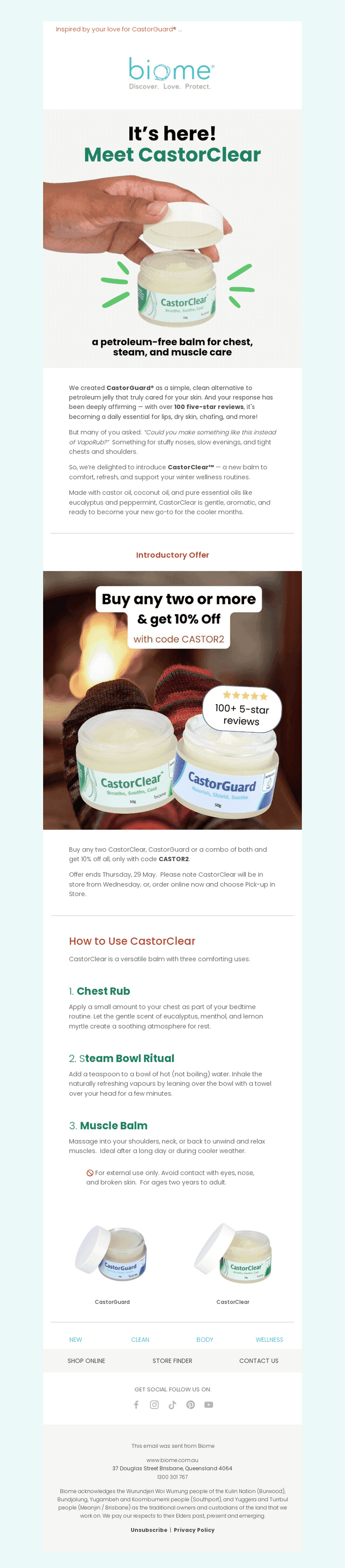 It's here! Meet CastorClear. ❄️