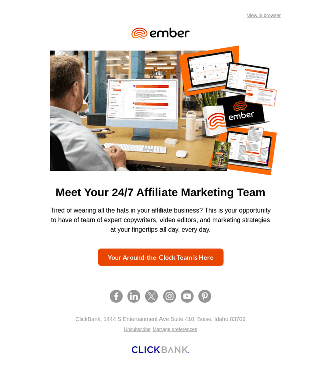 A full team, just for you