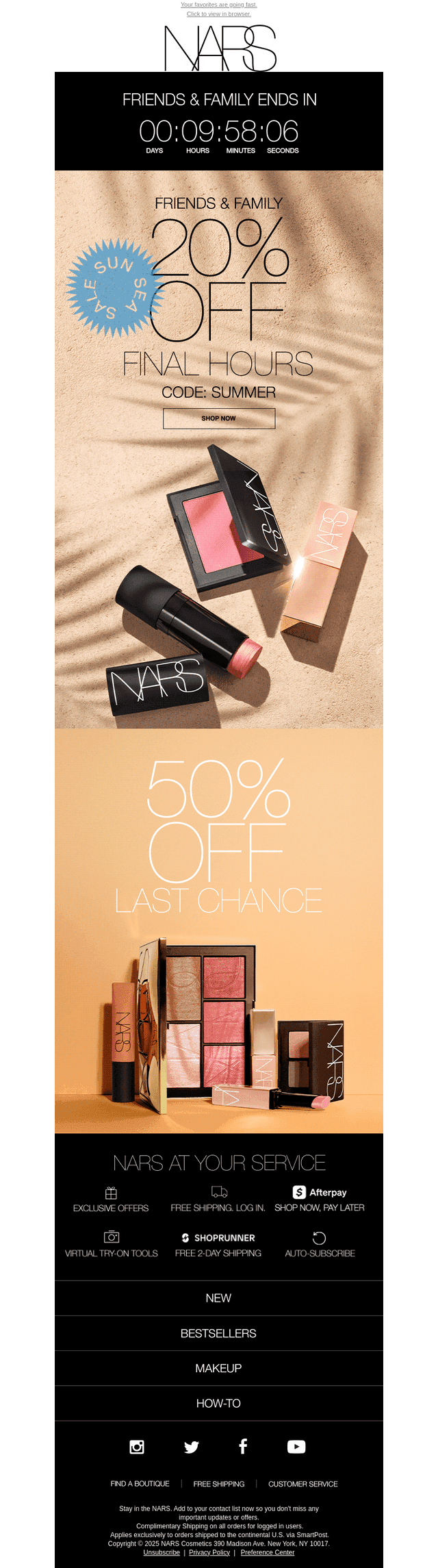 Last call: 20% off sitewide.