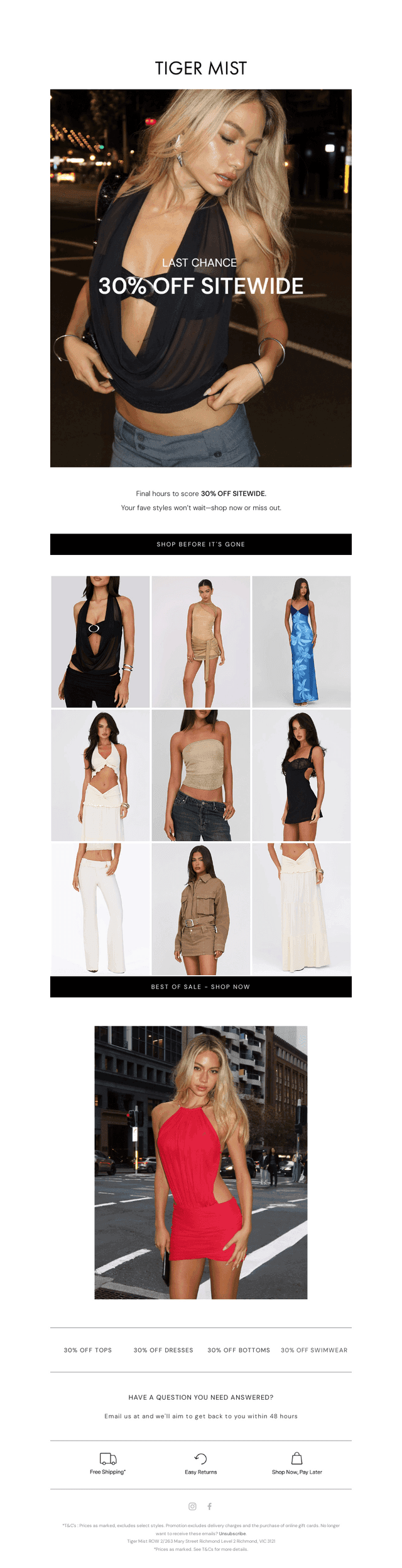 Last Call: 30% OFF Sitewide 🚨