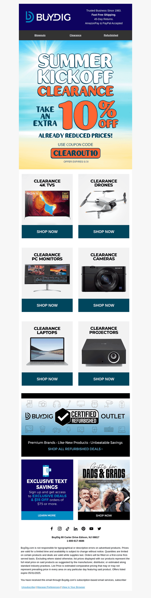 Clearance Blowout: Extra 10% Off Tech Steals!