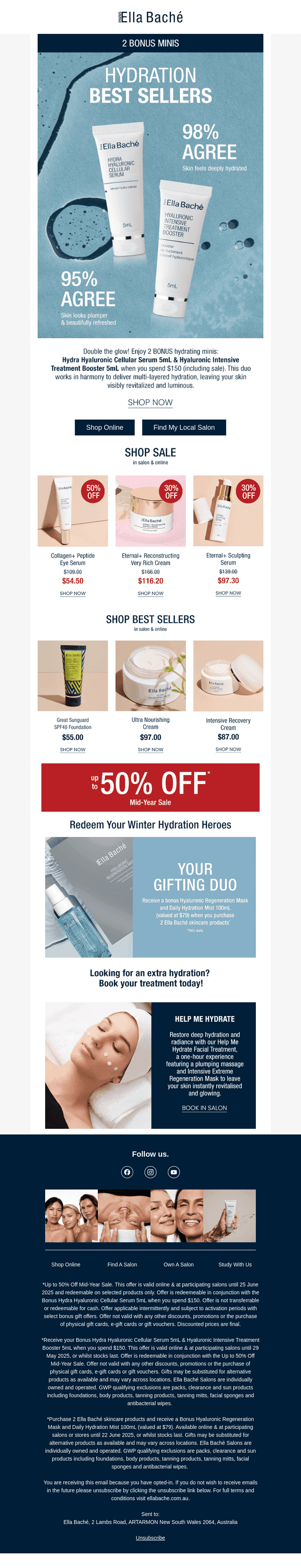 2 Bonus Hydrating Minis inside