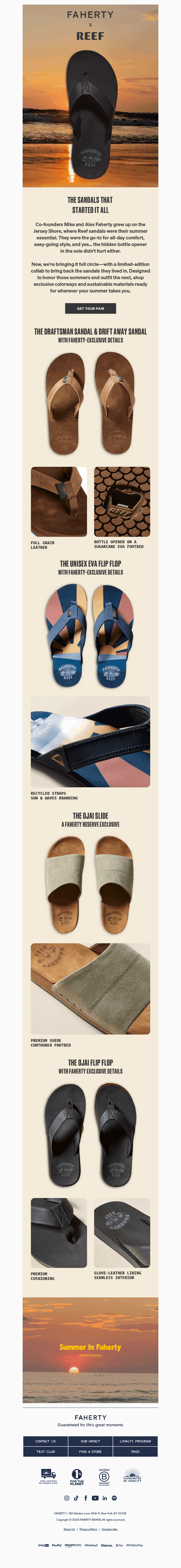 NEW: Faherty x Reef
