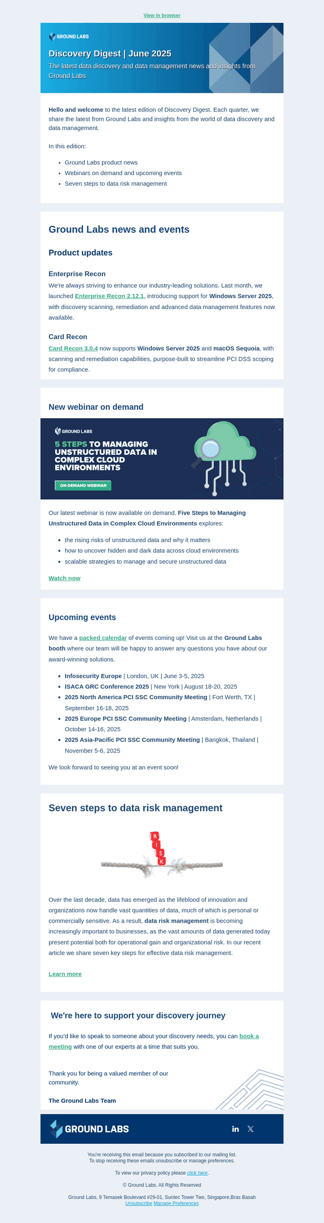 Ground Labs Discovery Digest, June 2025