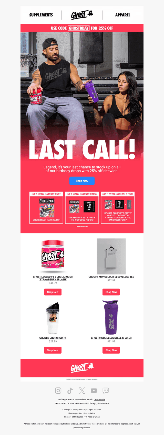 Last Call for 25% Off!