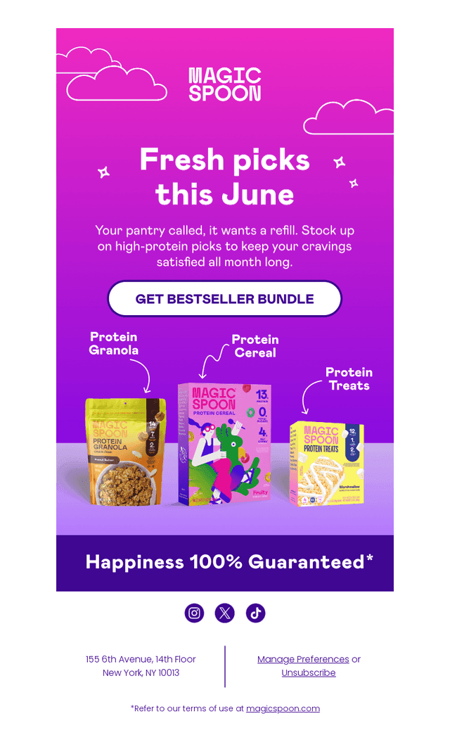 Fresh month. Fresh picks.