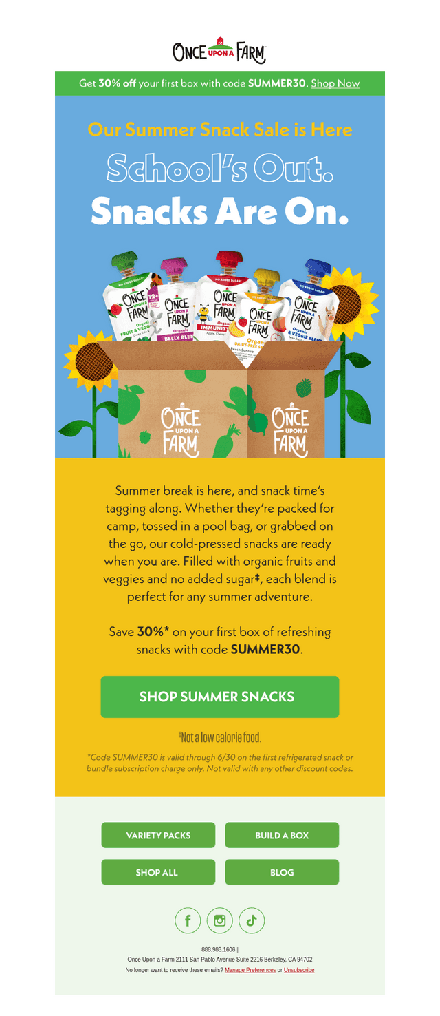 Hot Deal. Cool Snacks.🌞