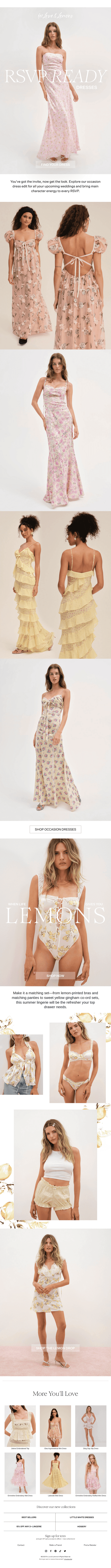 For Love & Lemons email from Wed, Jun 4, 2025
