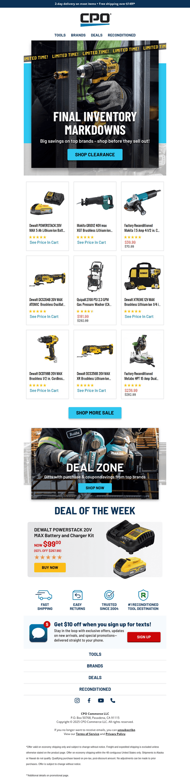 Final Inventory: Up to 63% Off