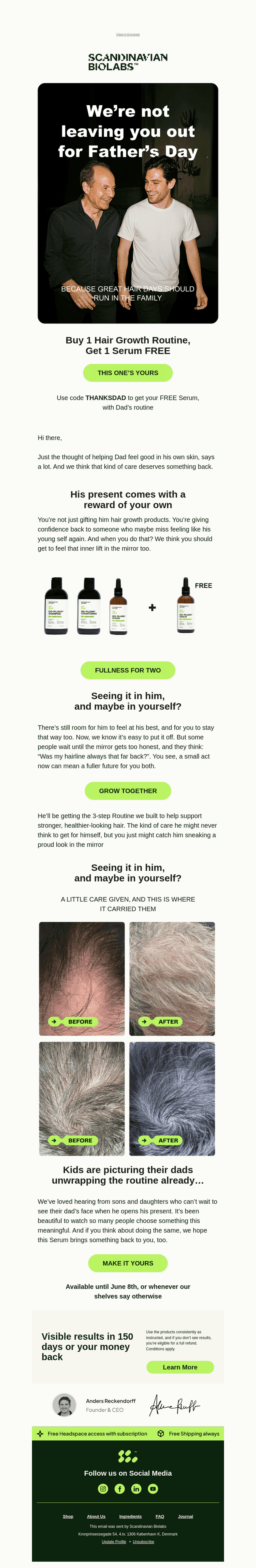 Rewarding Dad? Don’t skip yourself