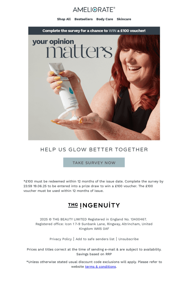 Ameliorate UK email from Thu, Jun 5, 2025
