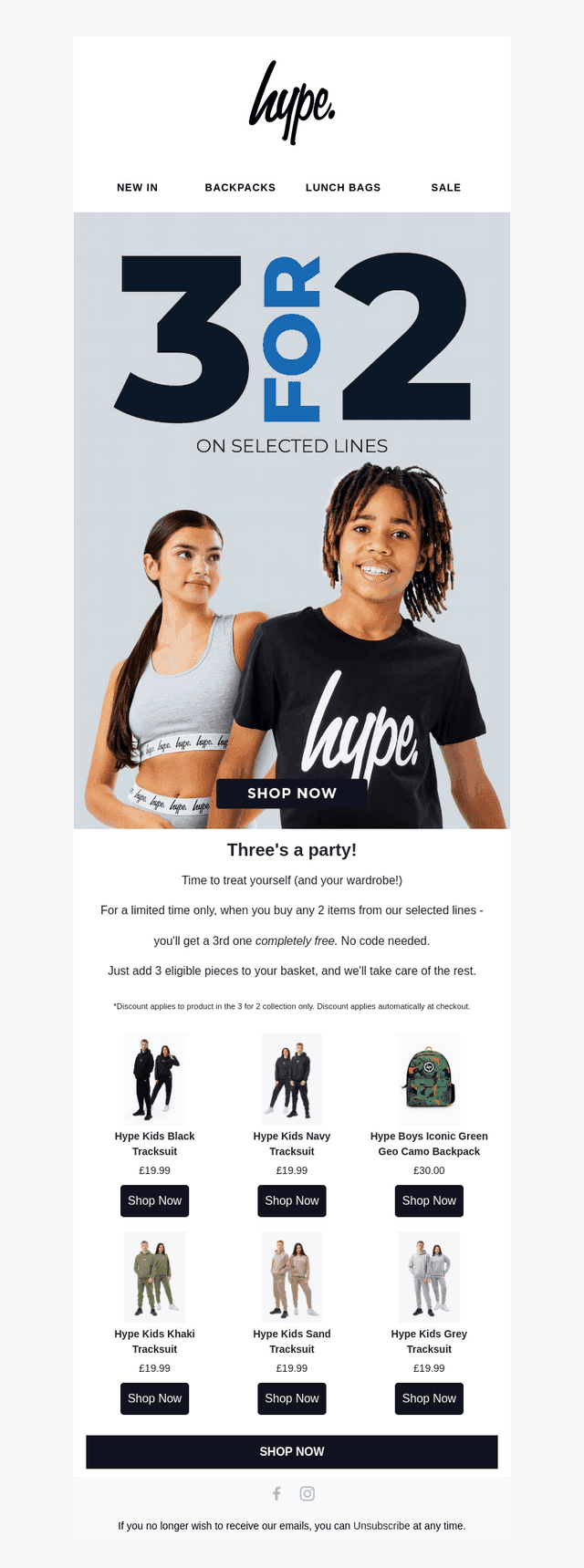 Get More for Less – 3 for 2 on Selected Lines
