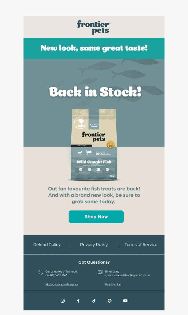 Frontier Pets email from Fri, Jun 6, 2025