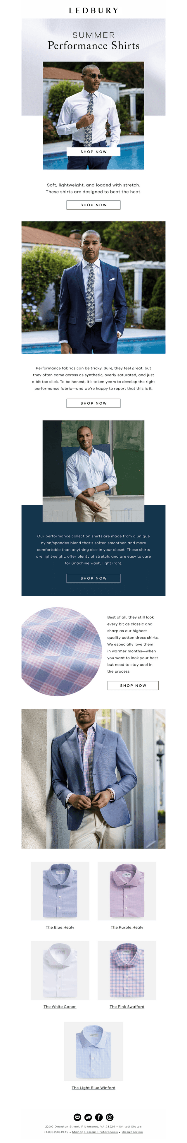 Performance Dress Shirts for Summer