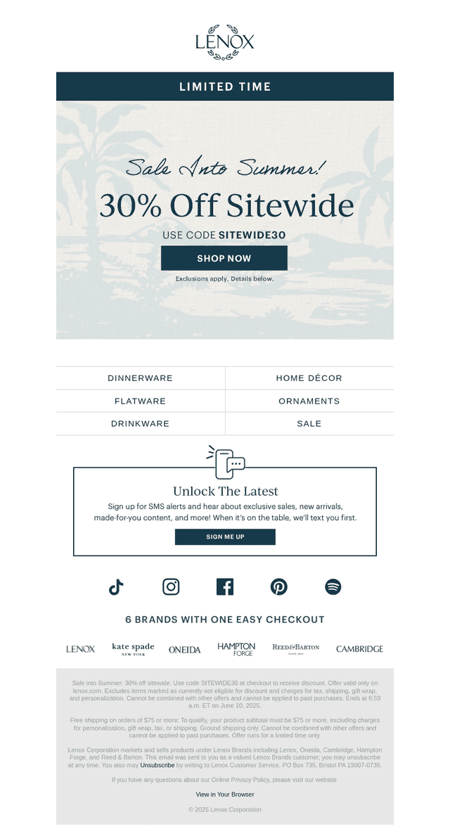 ⛵We’re SALE-ing into Summer!