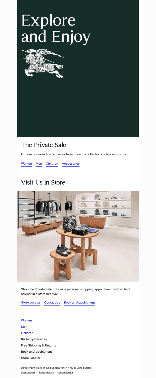 The Private Sale continues