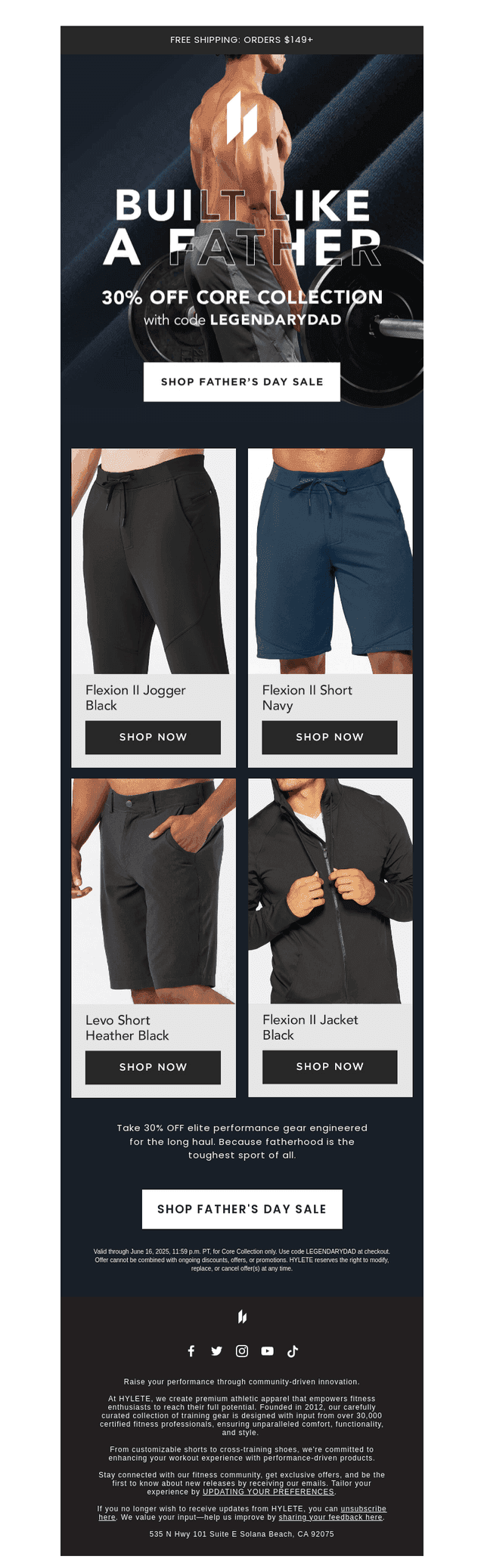 30% OFF for the Dads Who Train Harder