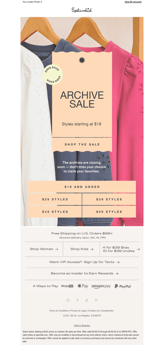 $19 Styles End Soon! The Archives Are Calling ☎️