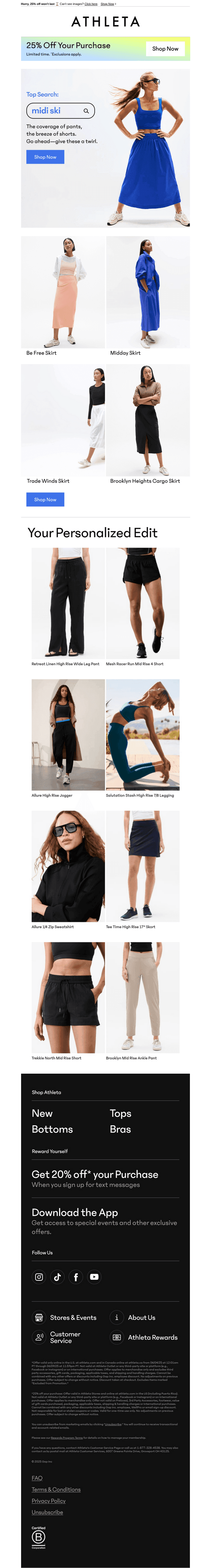 Midi skirts are having a moment