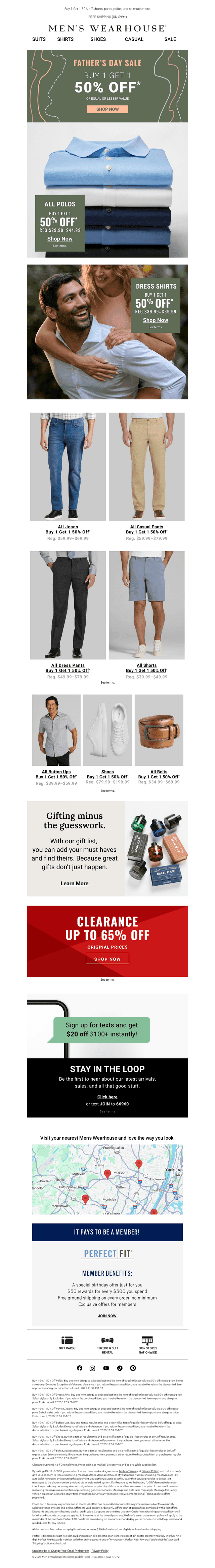 Men's Wearhouse email from Sun, Jun 8, 2025