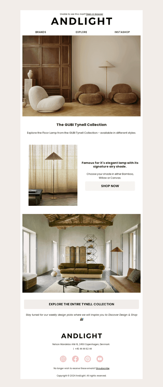 The GUBI Tynell Floor Lamp 🤍