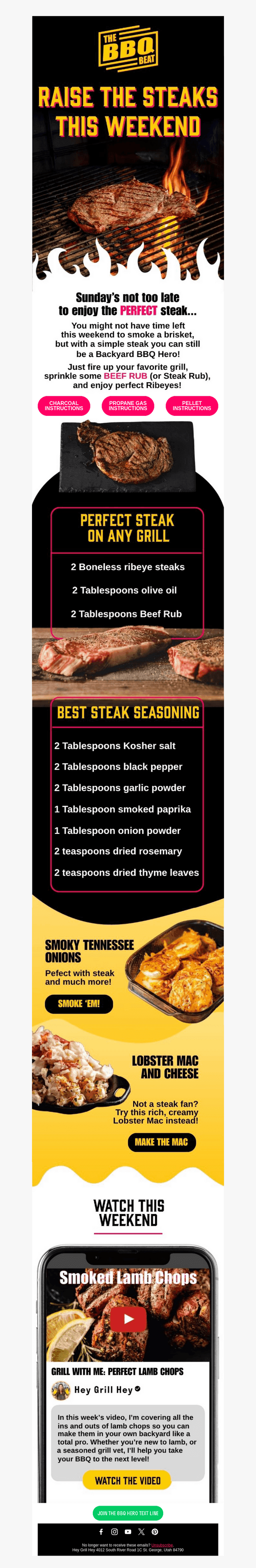Last Call for Weekend BBQ!