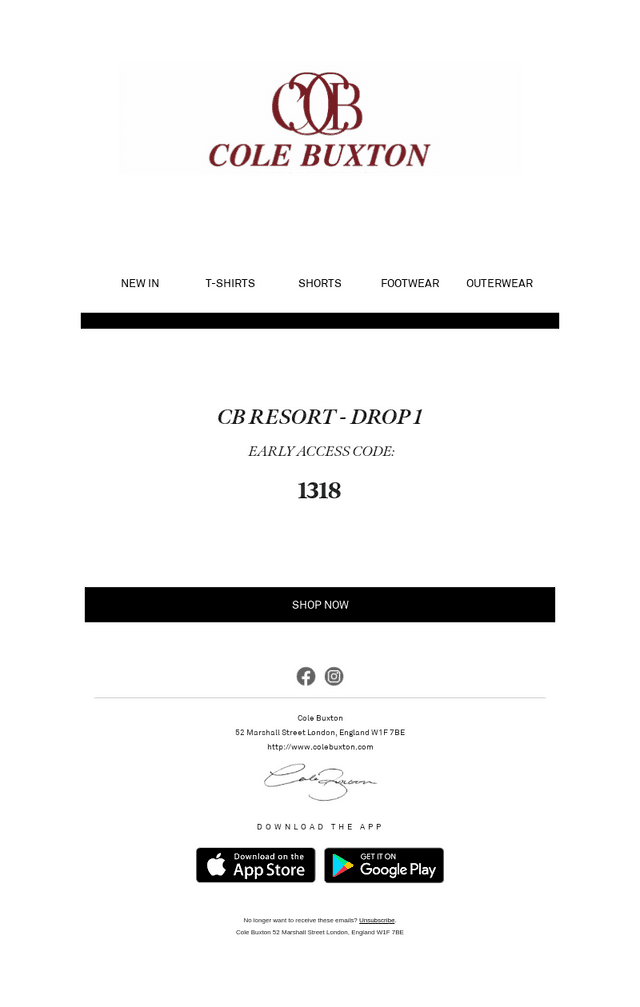 RESORT DROP 1 LIVE NOW